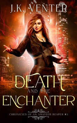 Book cover for Death and the Enchanter by J.K. Venter